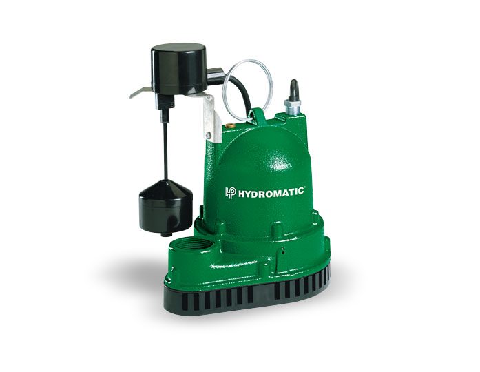 Photo of a Hydromatic Cast-Iron Sump Pump.